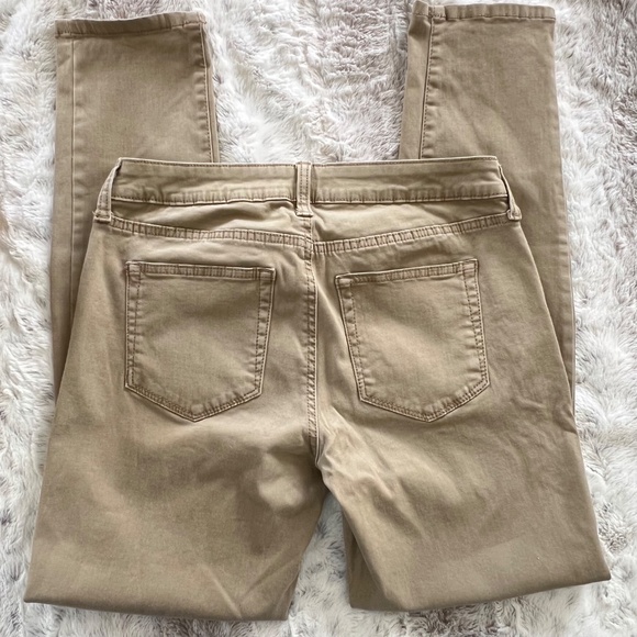 Sonoma Women's Jeans Size 6 Skinny Brushed Cotton Spandex Blend Tan EUC - Picture 4 of 11
